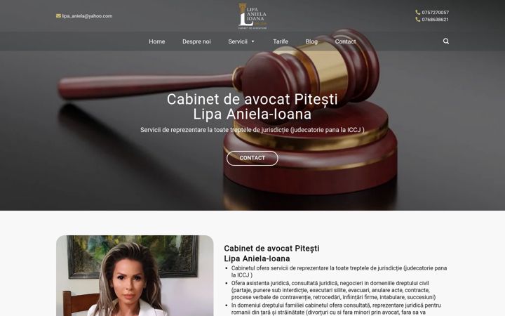 Screenshot of avocat-pitesti.ro