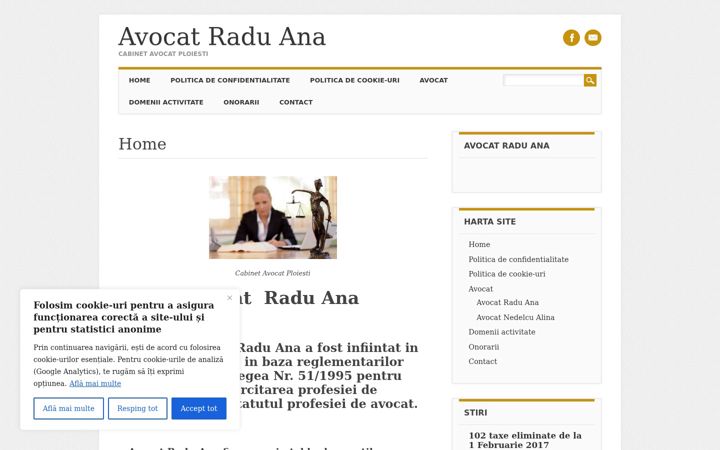 Screenshot of avocat-radu.ro