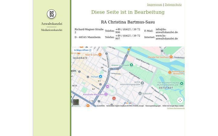 Screenshot of avocat-roman-in-mannheim.de