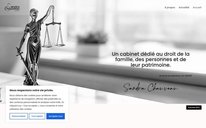 Screenshot of avocat-sandrachauveau.fr