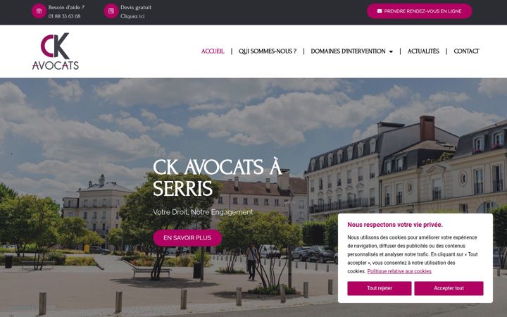 Screenshot of avocat-serris.fr