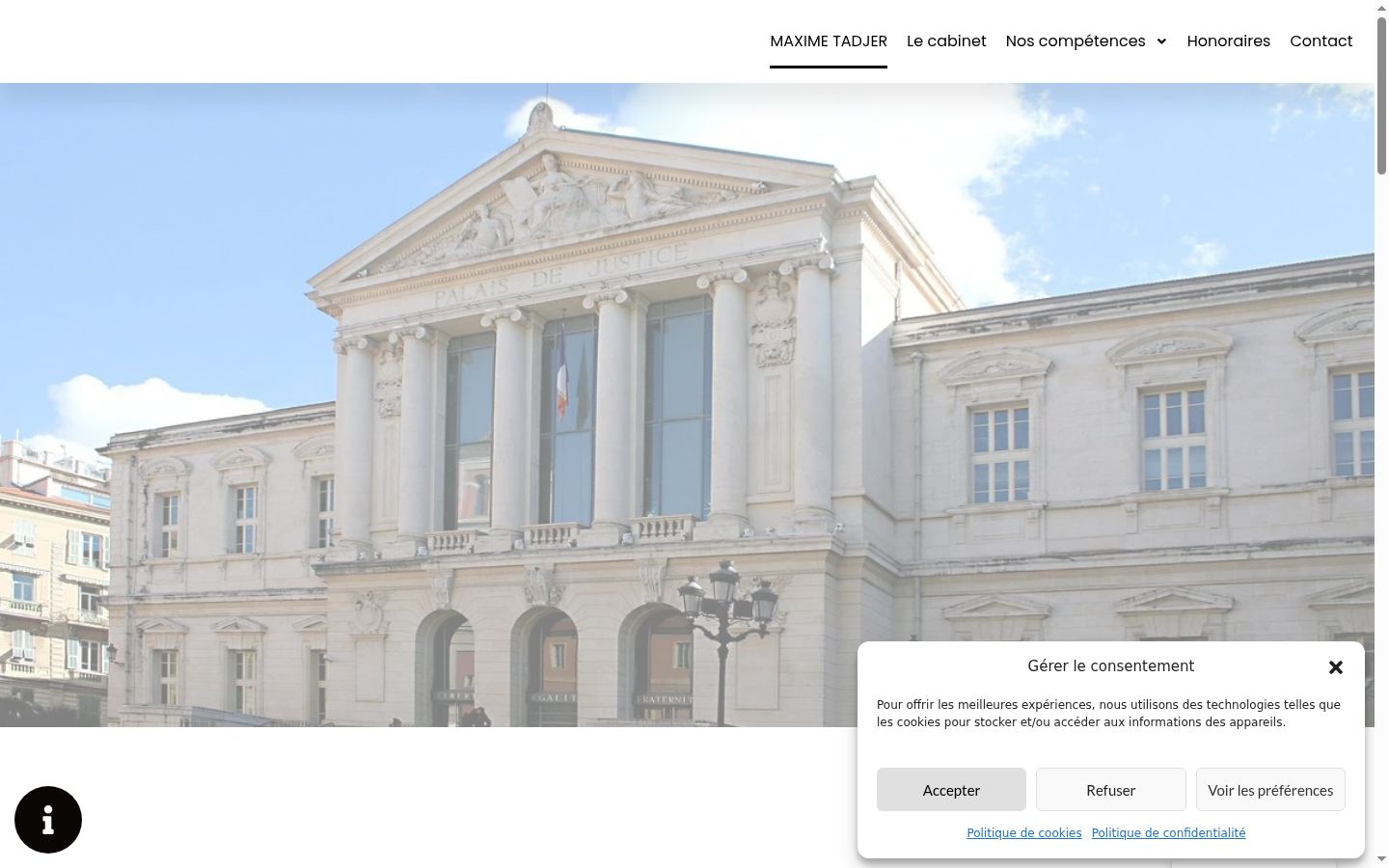 Zrzut ekranu banera zgody wyświetlanego przed jakąkolwiek interakcją