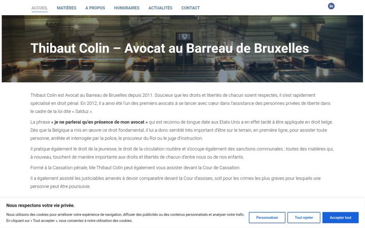 Screenshot of avocat-thibautcolin.be