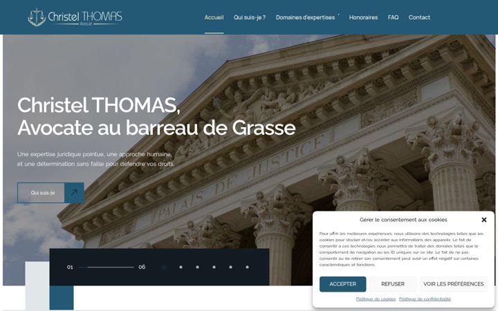 Screenshot of avocat-thomas.com