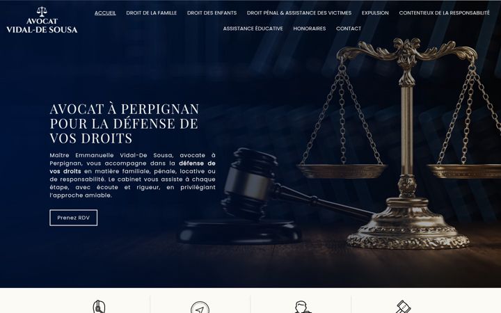 Screenshot of avocat-vidal-perpignan.fr