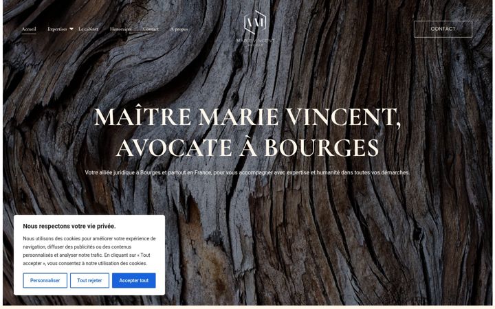 Screenshot of avocat-vincent.fr