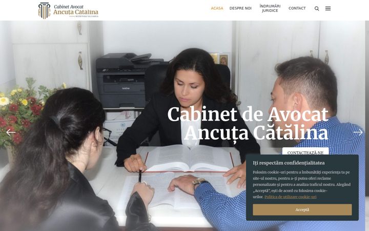 Screenshot of avocatancutacatalina.ro