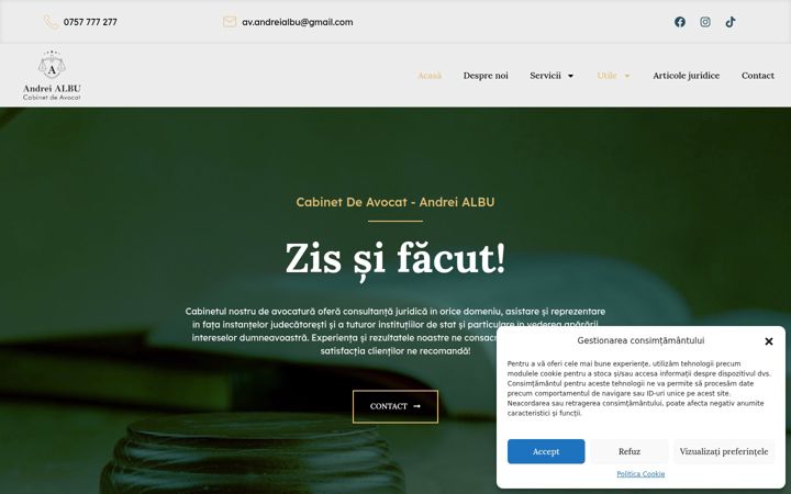 Képernyőkép: avocatandreialbu.ro