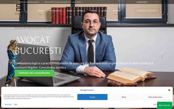 Screenshot of avocatbogdanpalade.ro