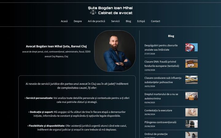 Screenshot of avocatbogdansuta.ro