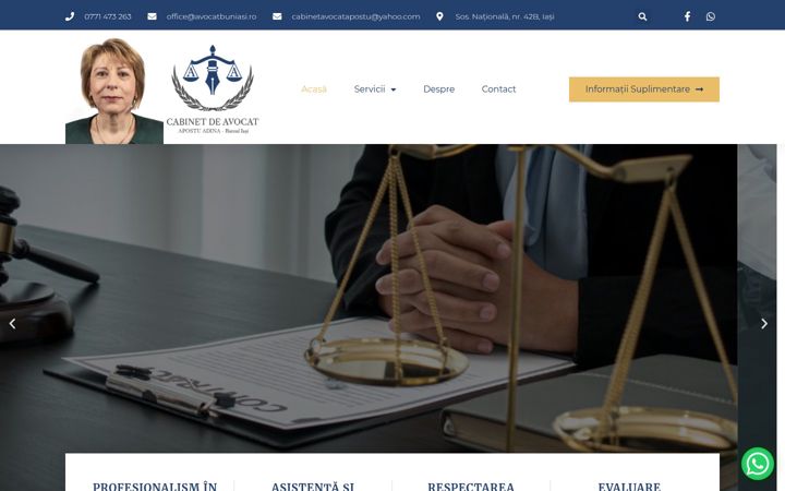 Screenshot of avocatbuniasi.ro