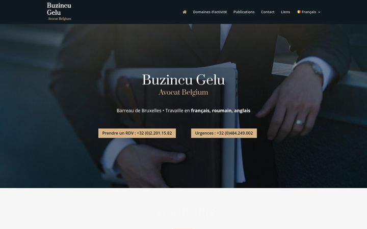Screenshot of avocatbuzincu.be