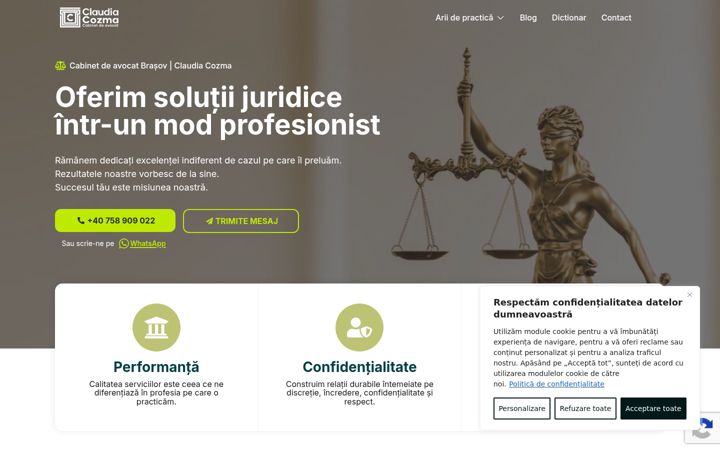 Képernyőkép: avocatcozma.ro