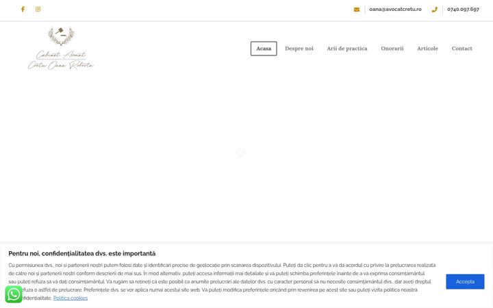 Screenshot of avocatcretu.ro