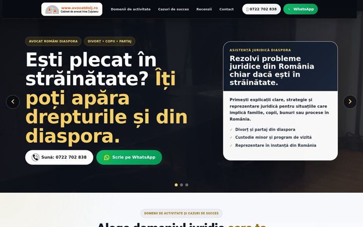 Screenshot of avocatdolj.ro