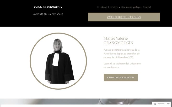 Screenshot of avocate-grandmougin.fr