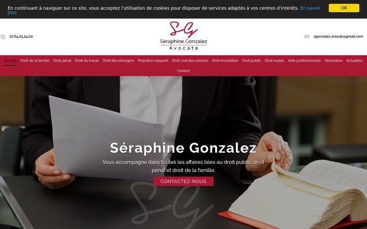 Screenshot of avocate-seraphine-gonzalez.fr