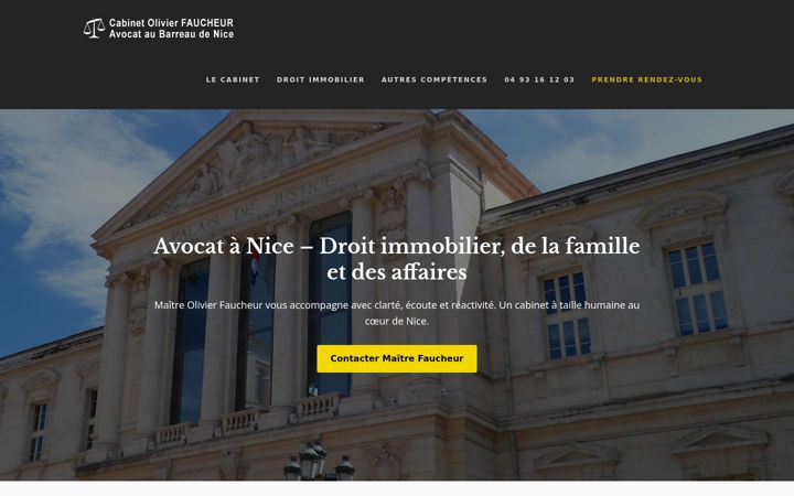 Screenshot of avocatfaucheurnice.com