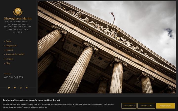 Screenshot of avocatgheorghescu.ro