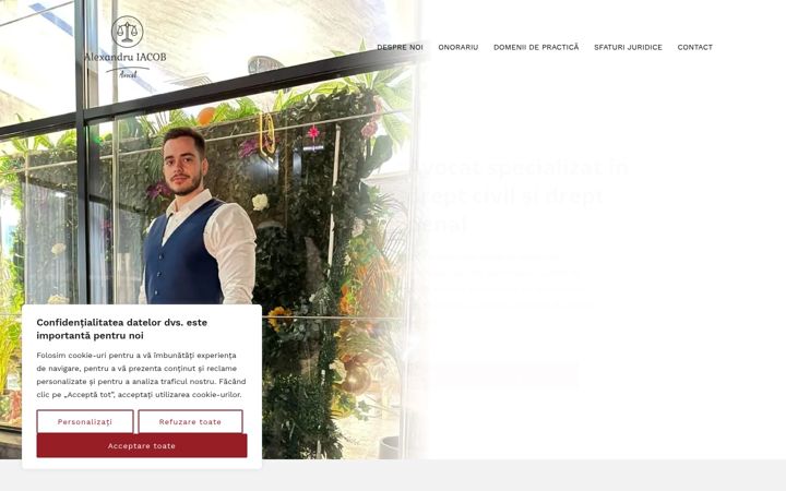 Screenshot of avocatiacob.ro