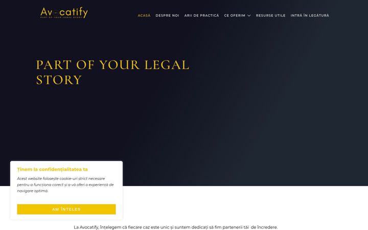 Screenshot of avocatify.ro