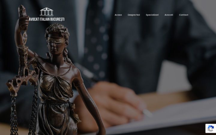 Screenshot stránky avocatitalianbucuresti.ro