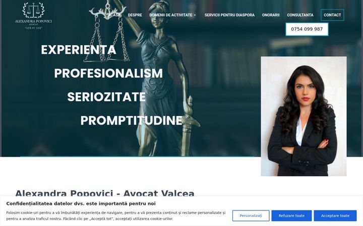 Ekrānuzņēmums no avocatmediator-popovici.ro