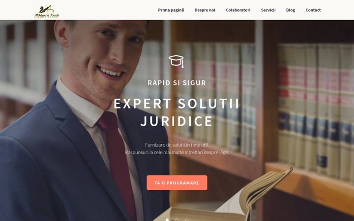 Ekrānuzņēmums no avocatmihaescu.ro