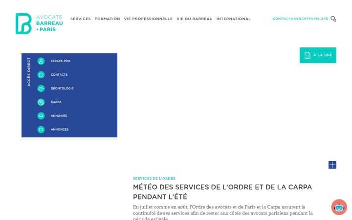 Screenshot von avocatparis.org