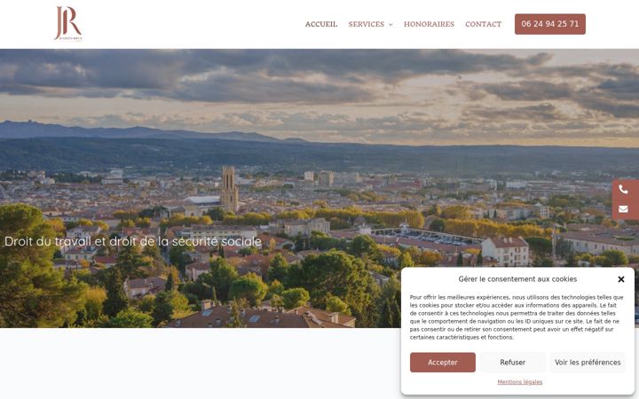 Screenshot of avocatrieux.fr