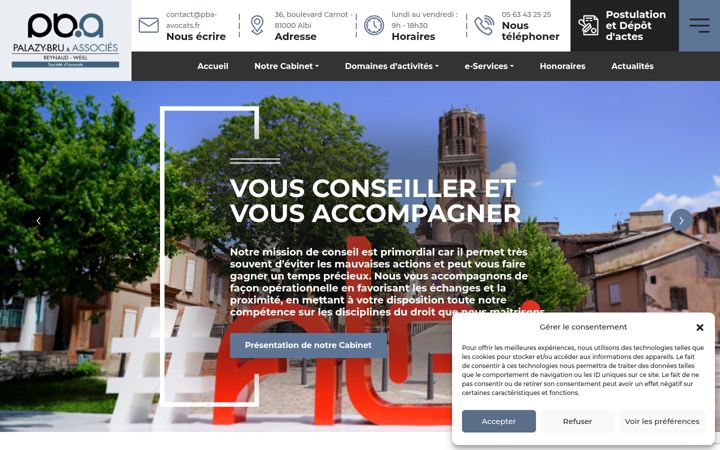 Screenshot of avocats-associes-palazy-bru.com