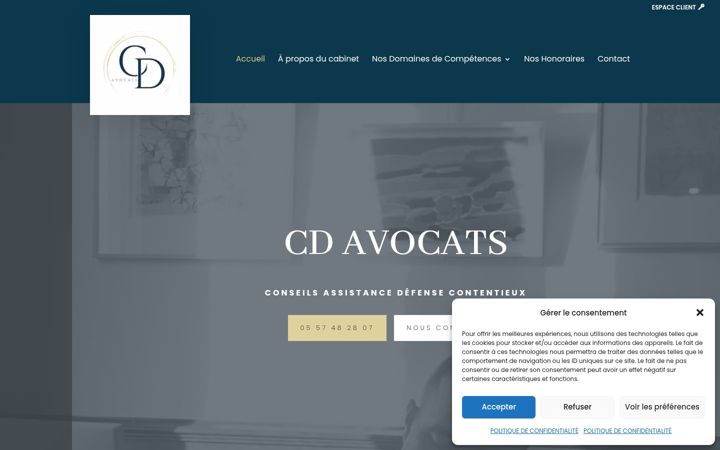 Screenshot of avocats-cd.fr