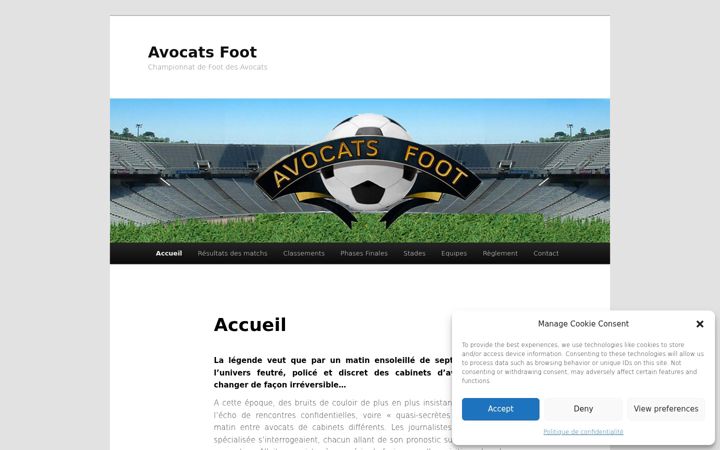 Screenshot of avocats-foot.com
