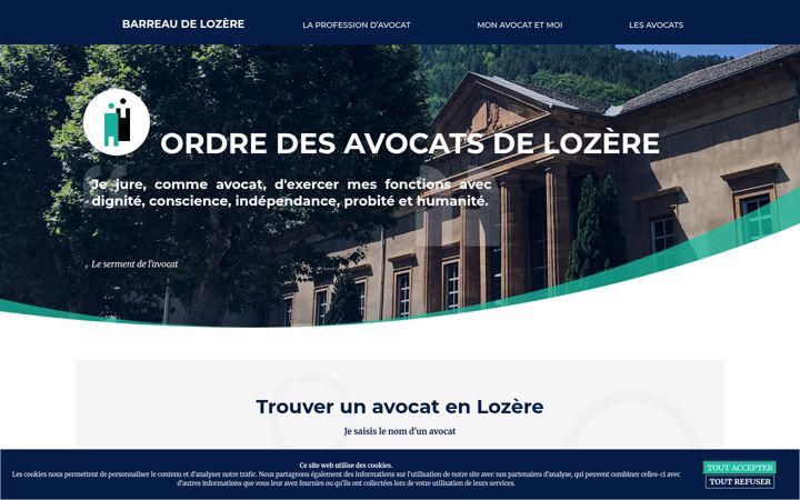 Screenshot of avocats-lozere.fr