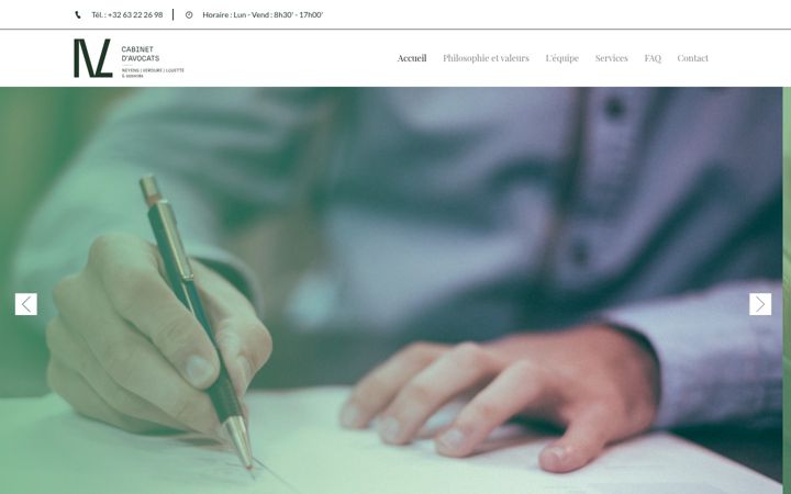 Screenshot of avocats-nvl.be