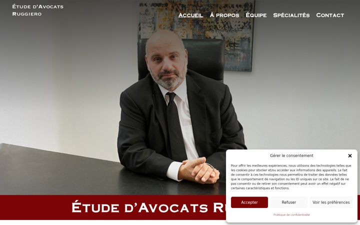 Screenshot of avocats-ruggiero.ch