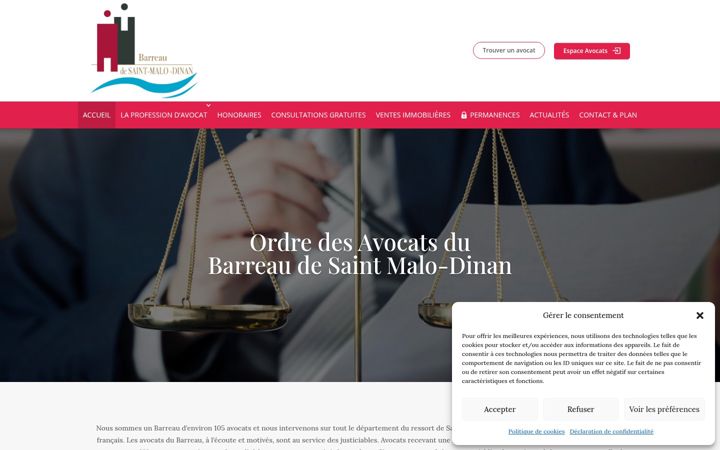 Snimka zaslona za avocats-st-malo-dinan.fr