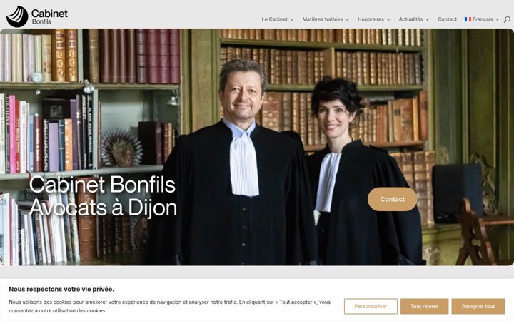 Screenshot of avocatsbonfilsdijon.com