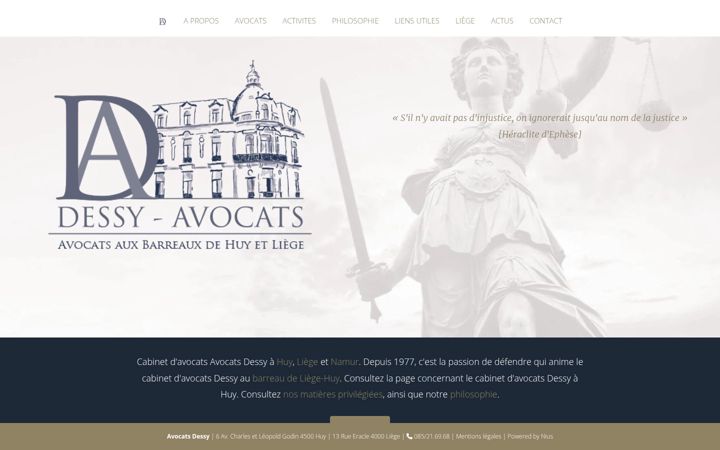 Screenshot of avocatsdessy.be