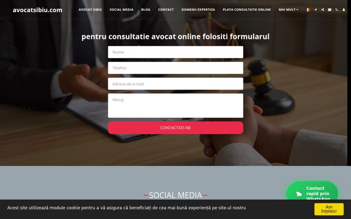 Screenshot of avocatsibiu.com