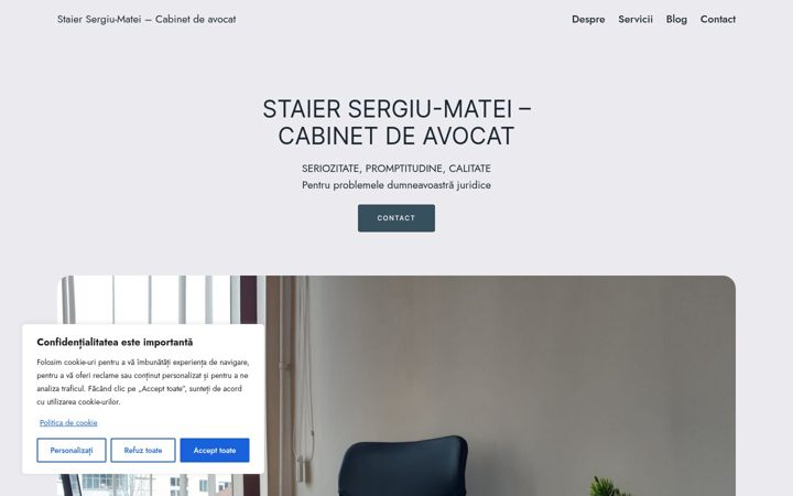 Screenshot of avocatstaiersm.ro