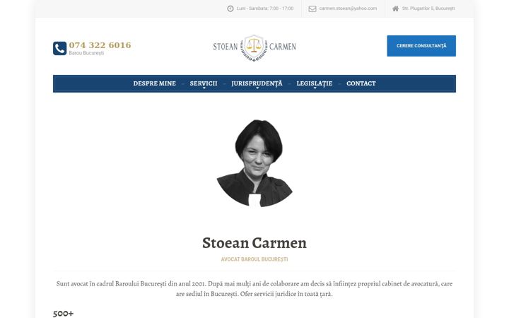 Screenshot of avocatstoean.ro
