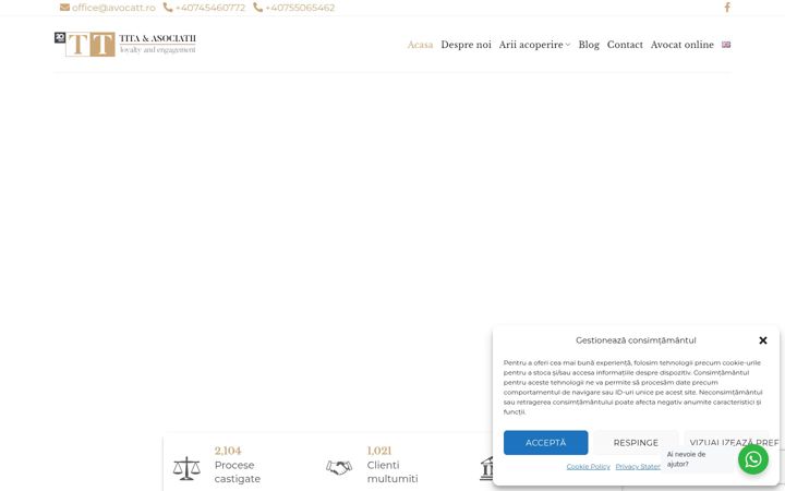 Screenshot of avocatt.ro