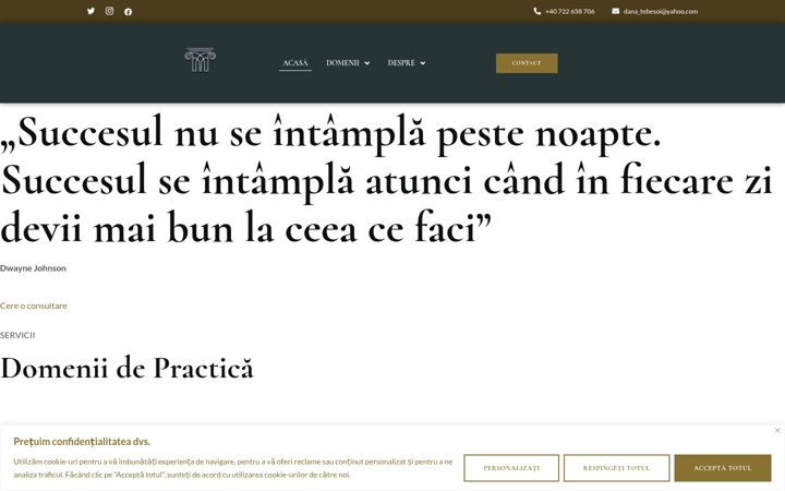 Screenshot of avocattebesoidaniela.ro