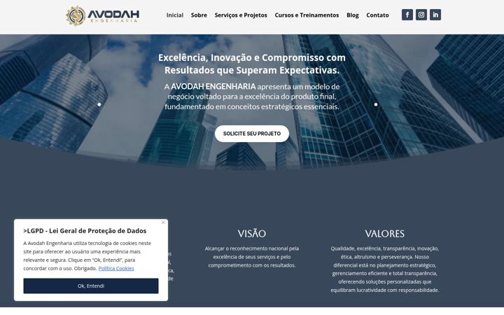 Screenshot of avodahengenharia.com
