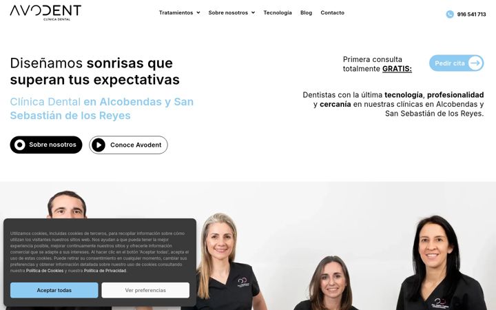 Screenshot of avodent.com