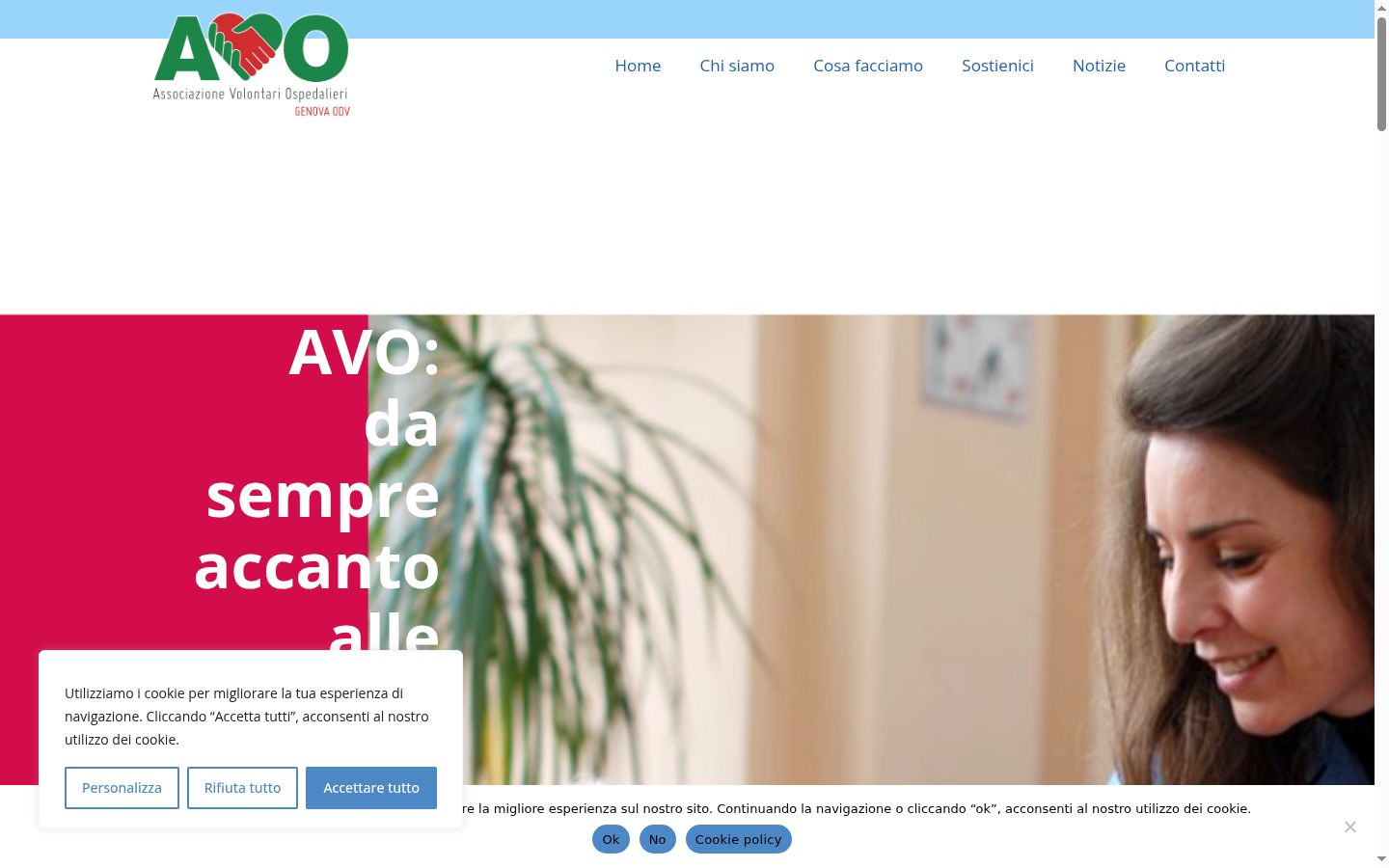Captura de ecrã do banner de consentimento apresentado antes de qualquer interação