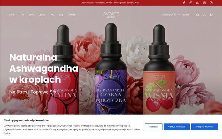 Screenshot of avoicevitality.com