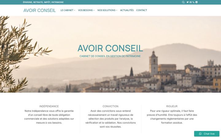 Screenshot of avoir-conseil.com