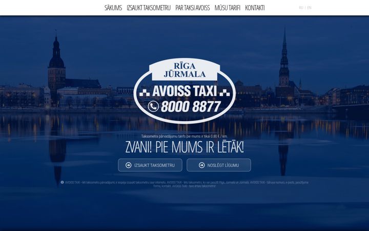 Screenshot of avoiss-taxi.lv
